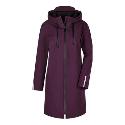Funktionsjacke GOLDNER "Wetterfeste Regenjacke mit Kapuze", Damen, Gr. 42, lila (beere), Obermaterial: 100% Polyester PES., Modisch, Sonstiges, Jacken Funktionsjacke, 2-Wege-Reißverschluss