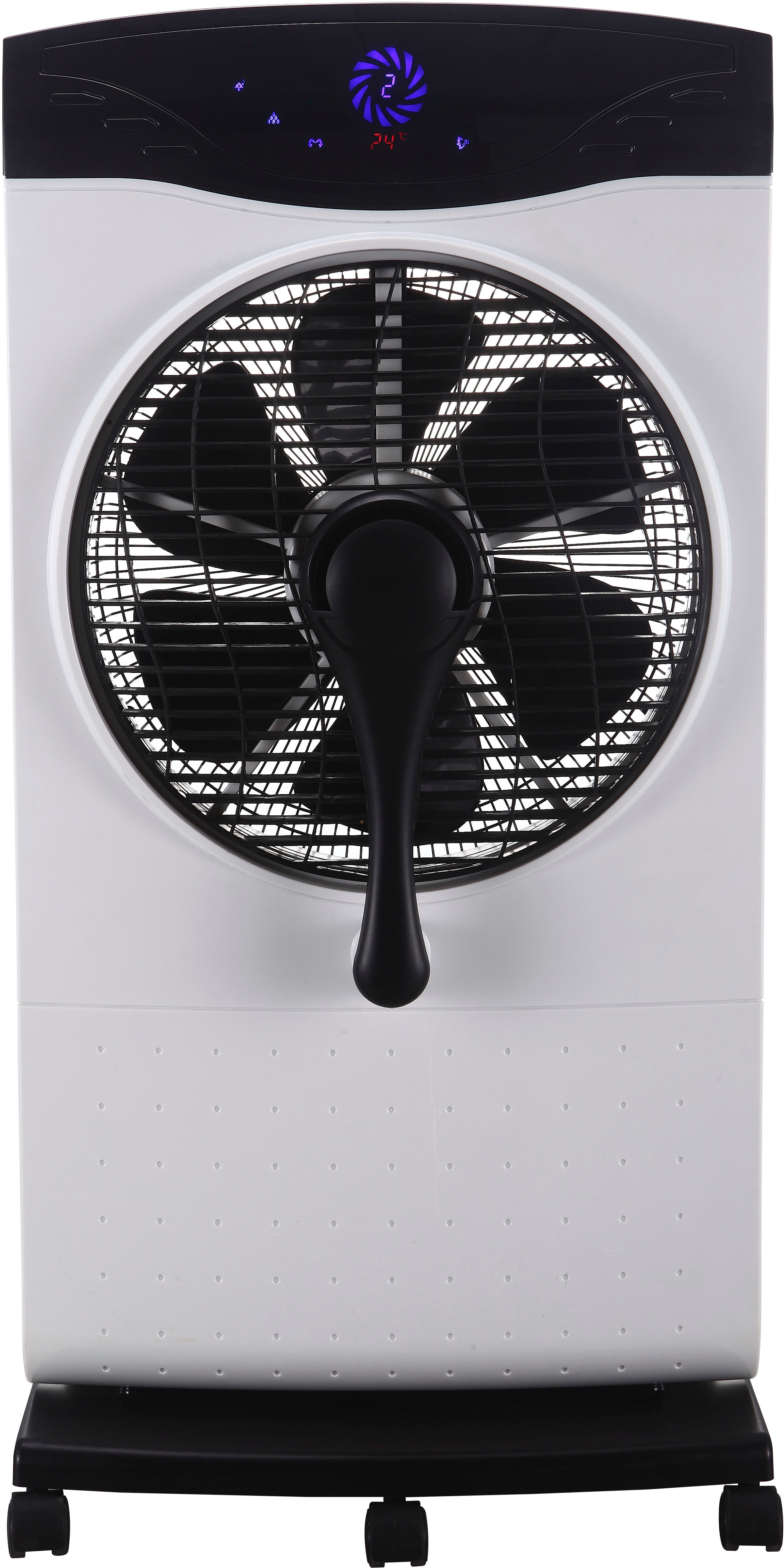Standventilator SONNENKÖNIG "Air Fresh 5S, Leistung 100W, LED-Display, Ionisator, 9h Timer", weiss (weiß), B:40cm H:80cm T:20cm, Ventilatoren, Standventilator, Fernbedienung, 3 Ventilationsstufen, 4.6L Wassertank weiß Einheitsgröße