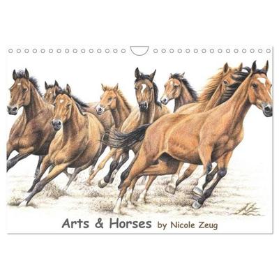 Arts & Horses (Wandkalender 2027 DIN A4 quer), CALVENDO Monatskalender