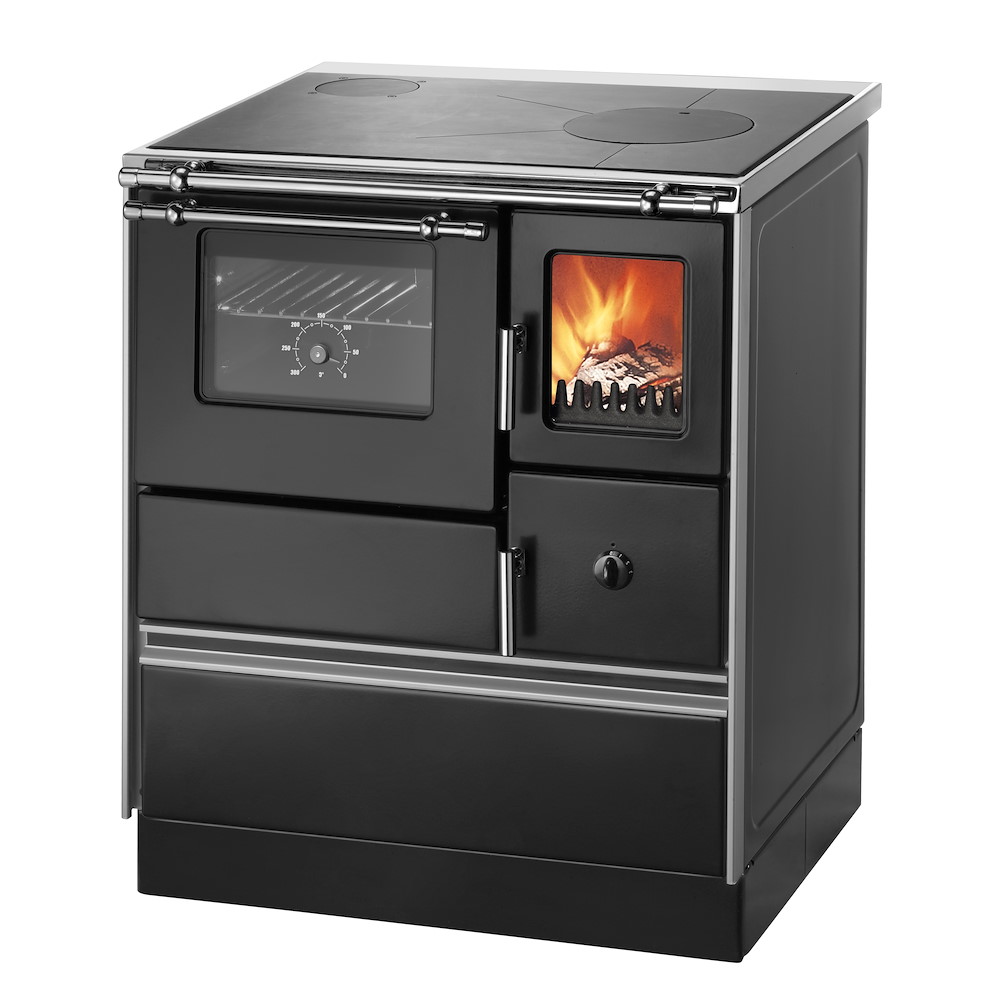 WAMSLERHAUSU Holzherd K76F-70 Westminster 70cm,Links,Schwarz 16973827
