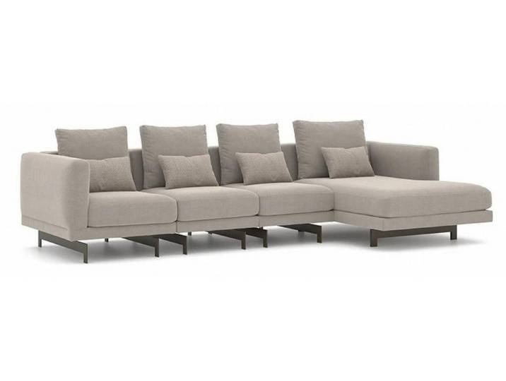 Xlmoebel Ecksofa L-förmige Polstergarnitur in neutraler Farbe für Wohnzimmer, Ecksofa, Hergestellt in Europa