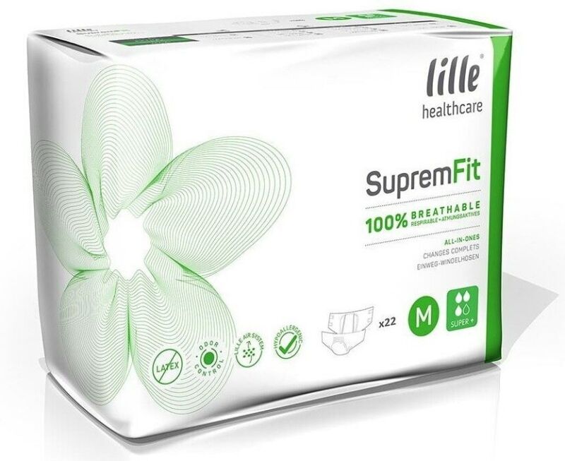Lille Healthcare Lille Suprem Fit Super plus Medium - 4 paquets de 22 protections