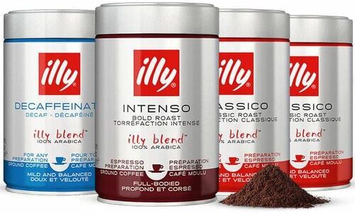cafeIlly Illy - Probierset Gemahlener Kaffee 4 X 250g - MaxiCoffee
