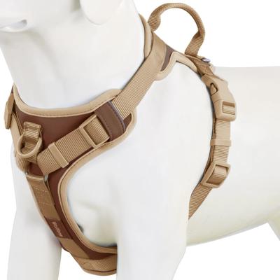 Uplift Essentials Luxury Chocolate No Pull Dog Harness Adjustable Personalized Comfort Strap chocolates l