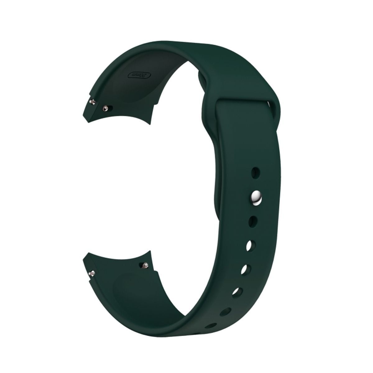 König Design Sportieve vervangingsband voor Samsung Galaxy Watch 4 & 5 - 20mm - Groen - Siliconen