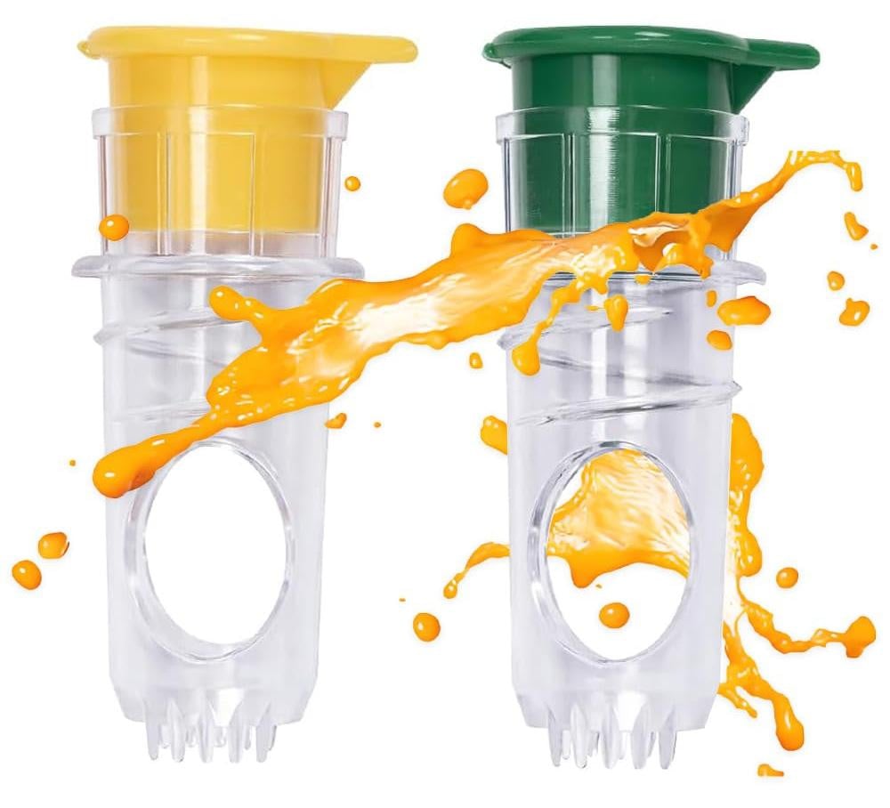 Dripio Citruspersset voor 2 stuks, BPA-vrije handpers, 8,3 x 3,8 x 2,3 cm