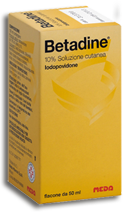 Betadine 10% Iodopovidone Soluzione Cutanea Flacone 50 ml