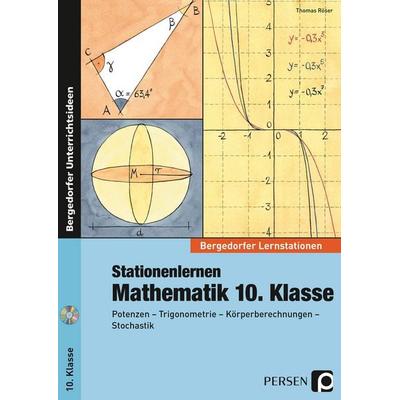 Stationenlernen Mathematik 10. Klasse, Set von Thomas Röser, Persen Verlag in der AAP Lehrerwelt GmbH, 978-3-403-23587-3