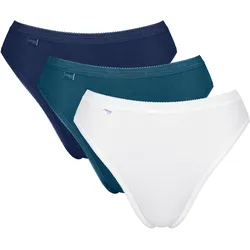 sloggi Basic+ Tai Slip C3P - Damen - Gr. 42 - blau