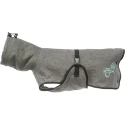 TRIXIE Bademantel für Hunde grau M 50cm