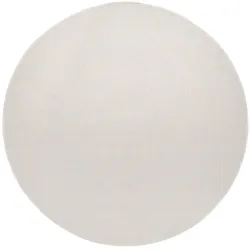 FLACHWEBTEPPICH, einfarbig, aus Polypropylen, Creme, Ø 80 cm