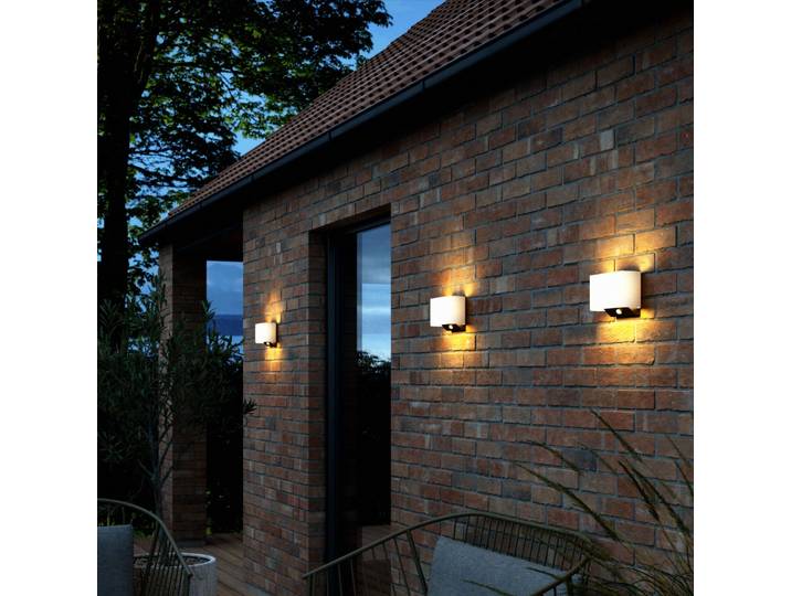 Applique murale à panneau solaire Piola, blanche - Nordlux - Plastique - À ampoule unique