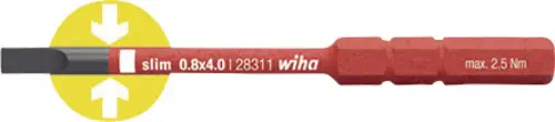 Wiha Werkstatt Schlitz Wechselklinge 5.5mm 75mm Passend für (Serie Schraubendreher) Wiha Torque
