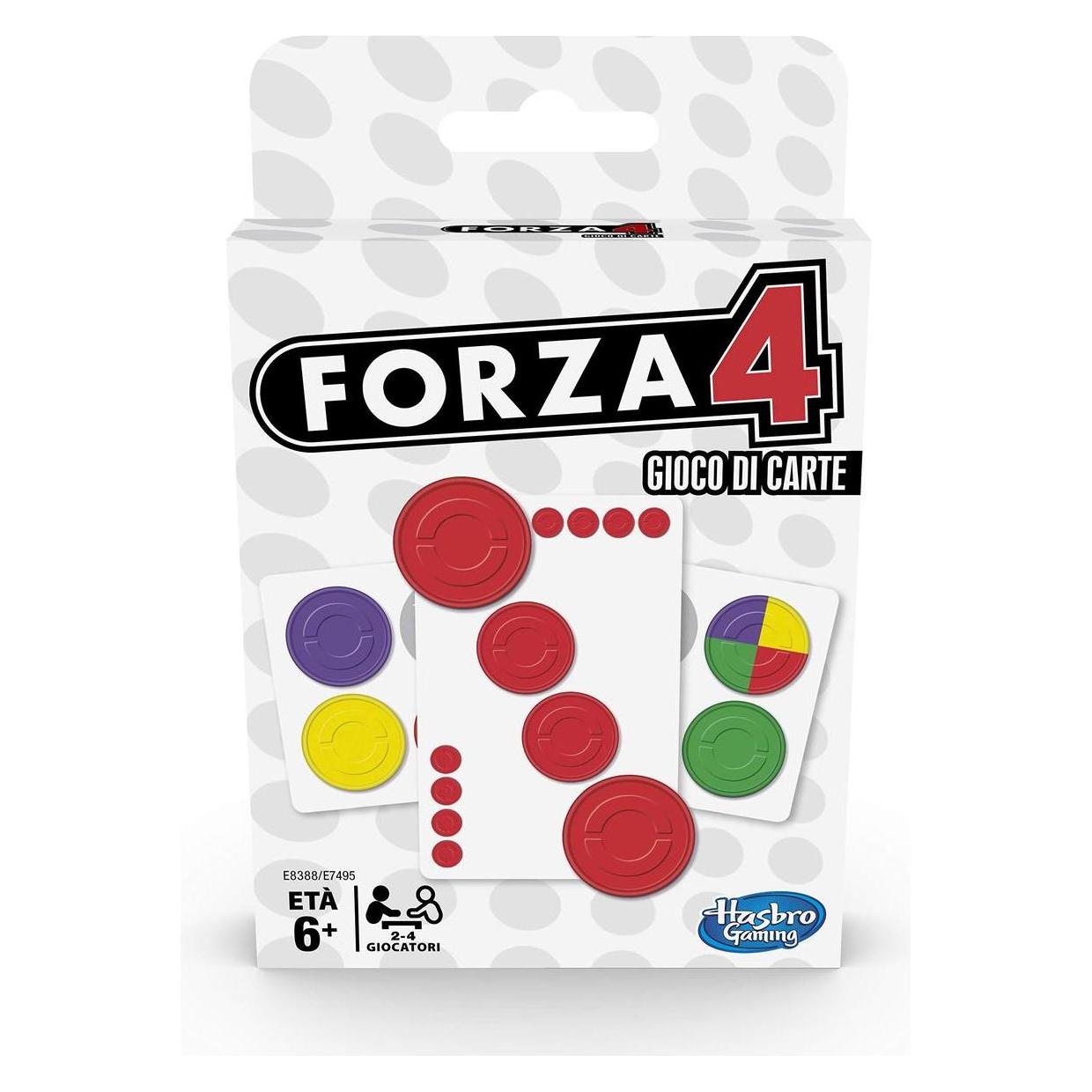 Hasbro Gaming Forza 4, mazzo di carte, i italienisch, deutsch / 4 Gewinnt: 671-02-775 (Italienisch, 2 - 4 Spieler) (E8388IC0)
