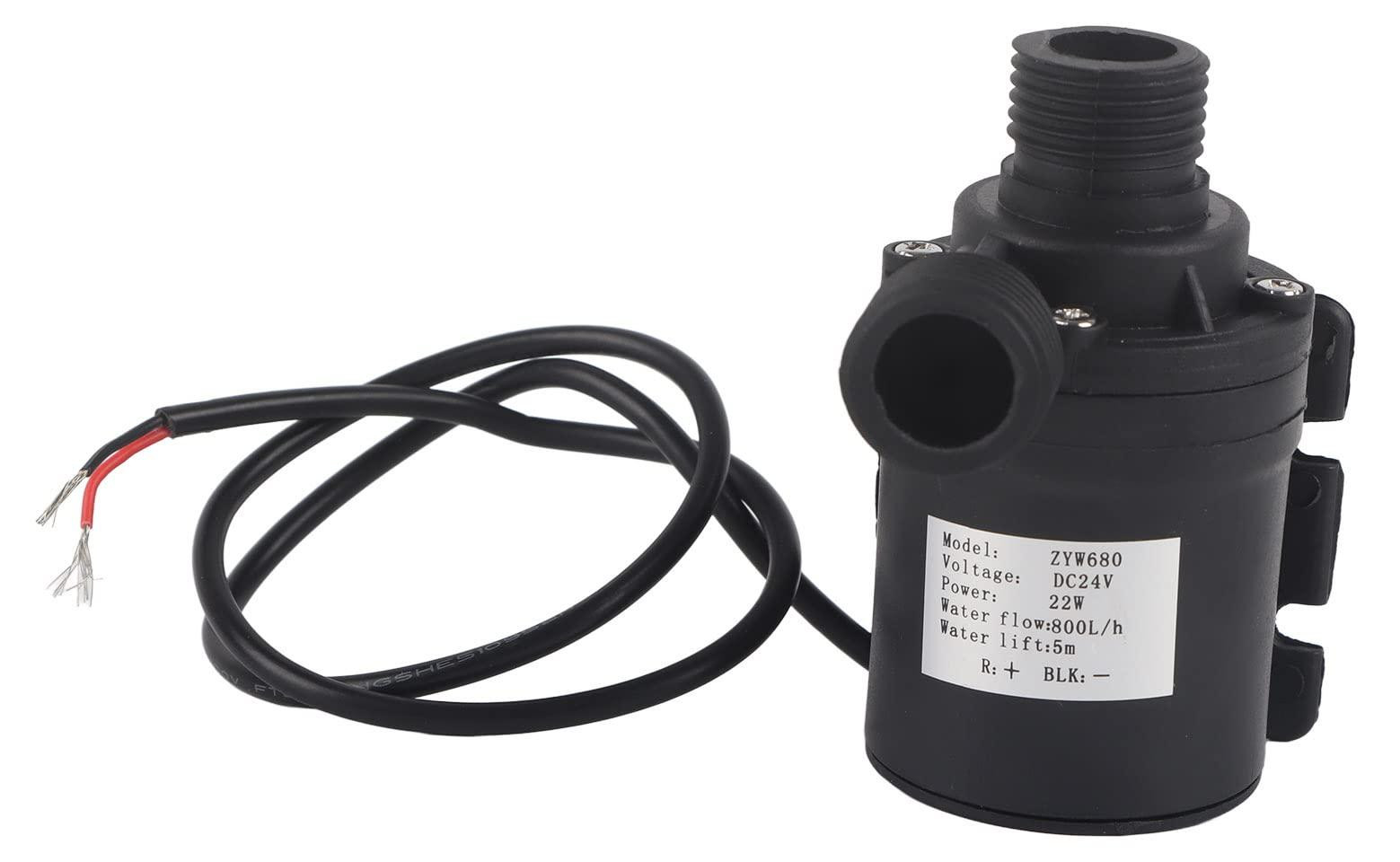 Lustrens Dompelwaterpomp DC 24 V, 800 l/u, 5 m, circulatiepomp voor warm water
