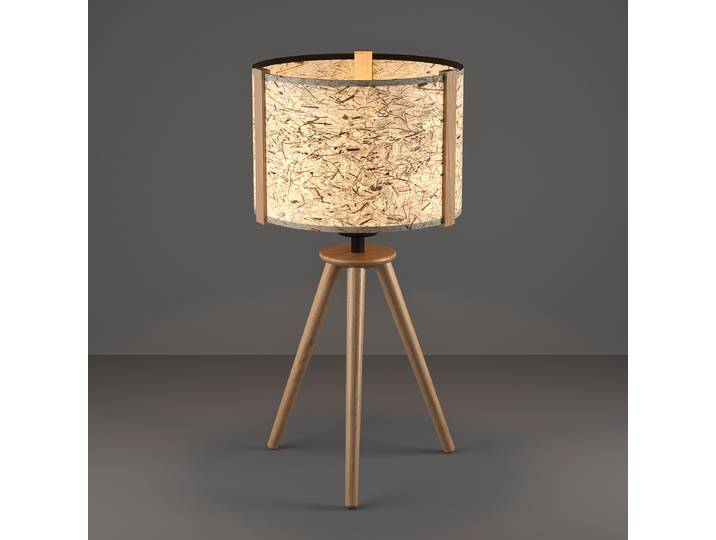 Lampe à poser 28 x 28 x 58cm Noir Tissu mélangé E27