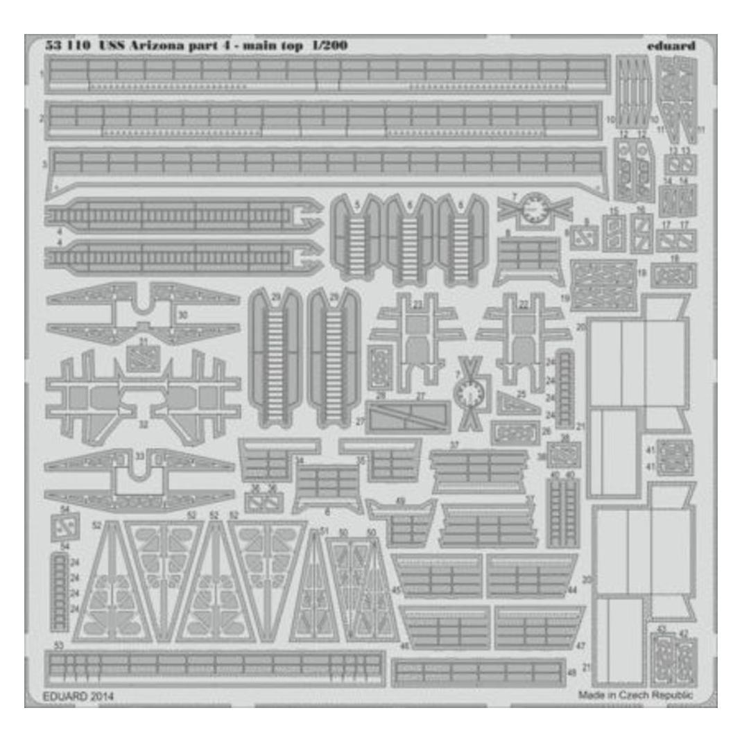 Eduard USS Arizona part 4-main top for Trumpete (53110)
