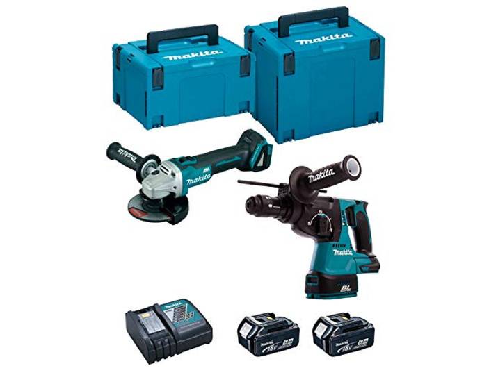 Combopack 2 outils 18V LXT (2x5\,0Ah) (DHR243Z + DGA504Z) en Mackpac - MAKITA DLX2125TJ1