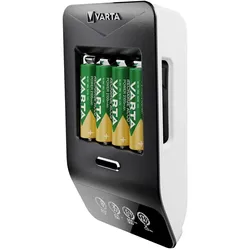 Varta LCD Ultra Fast Charger+ (1 Stk., AA, Ladegerät inkl. Akku), Akku Ladegerät