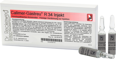 Dr.RECKEWEG & Co. GmbH CALIMER-Gastreu R34 Injekt Ampullen 10X2 ml 04628250