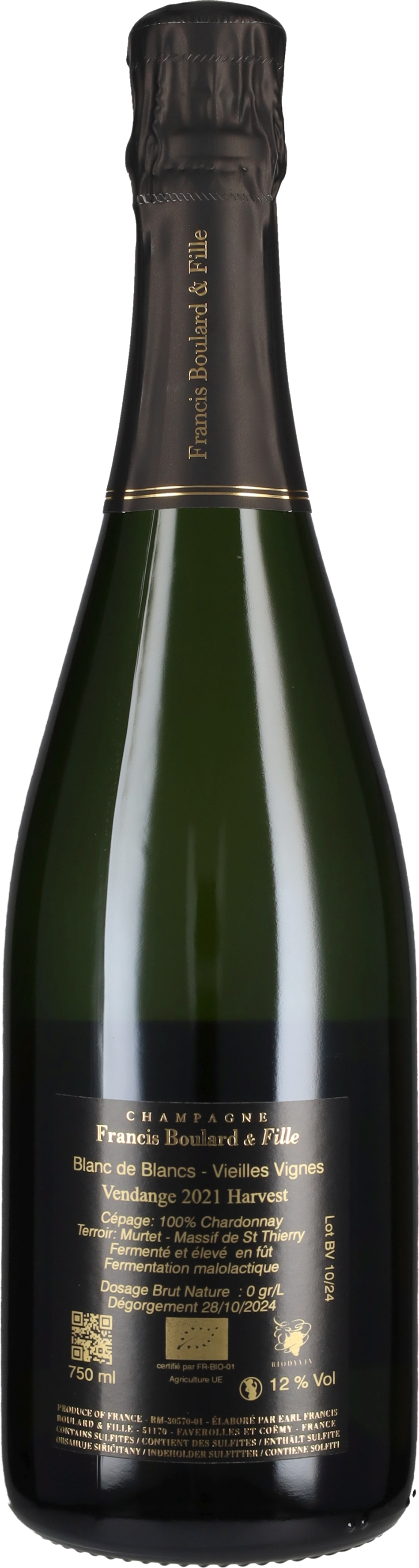 Boulard Francis Champagne Brut Nature Blanc de Blancs Vieilles Vignes Francis Boulard 20