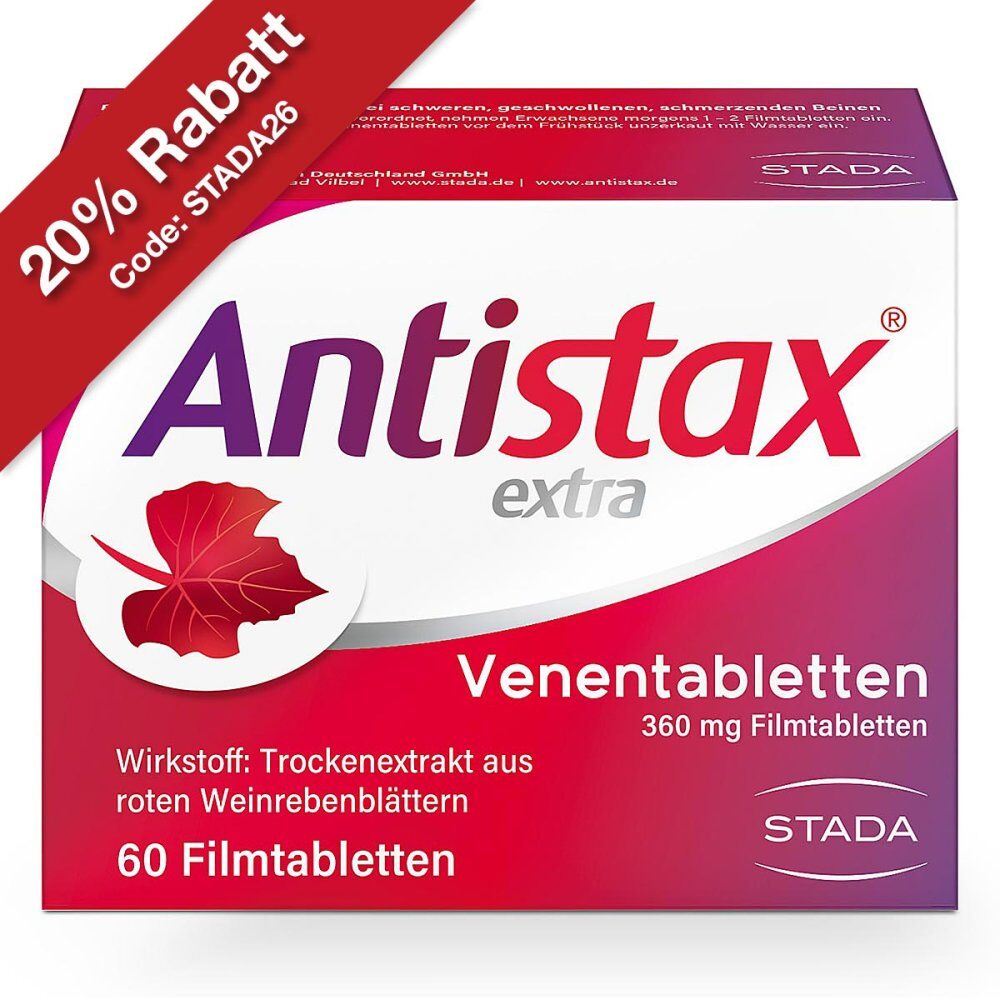 Antistax® extra Venentabletten bei Venenschwäche 60stk