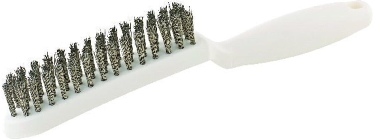 Drahtbürste L.285mm 0,35mm VA-Stahldraht gewellt 4-reihig LESSMANN (185441)