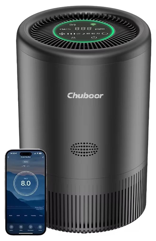 Luftreiniger - PJ08 HEPA-Luftreiniger - WLAN - App- und Alexa-Steuerung - H13-Filter - PM2,5-Monitor - 31-40 m² - ≤25 dB
