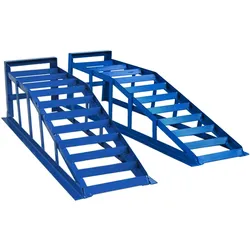 Auffahrrampe Rampe PKW 2 x blau bis 265er Räder extra breit 2000 kg pro Paar