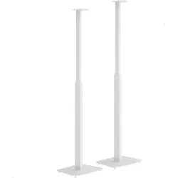TecLines TLH006W 2x Lautsprecher Ständer Sonos Era 300 höhenverstellbar, weiss (1 Paar, Ständer), Lautsprecher Ständer + Wandmontage, Weiss