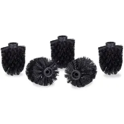 Relaxdays 20 x WC Bürstenkopf Ersatz schwarz Schwarz