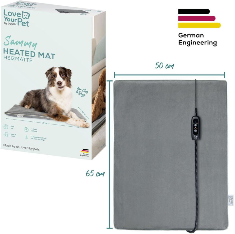 Tappeto Riscaldante per Cani e Gatti Grigio Beurer 1PZ
