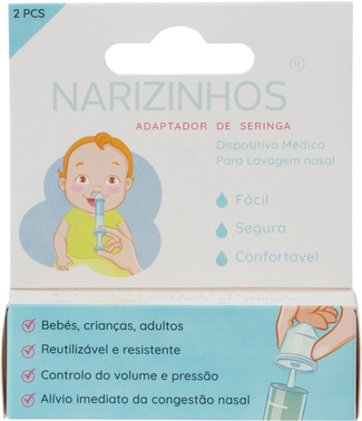 Narizinhos Adaptador de Seringa para Lavagem Nasal 2 un