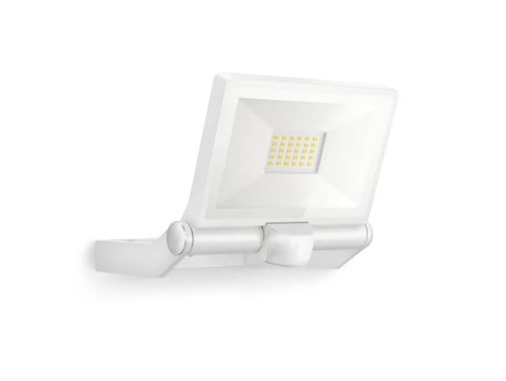 Steinel LED-Außenstrahler XLED ONE S weiß, 180°-Bewegungsmelder, 18,6 W, 2050 lm bei 3000K, Aluminium, für Zufahrt, Hof und Garten, 65256