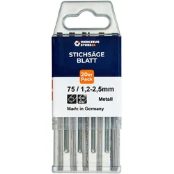 WS24 20x Bi-Metall Stichsägeblatt gefräst/geschränkt GL 100 VL 75 mm schnell - WS24-100031
