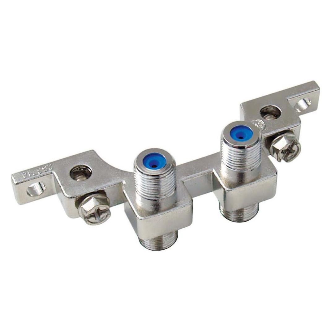 WISI 70605 "NB 02 F Potentialausgleich Block, 2-Fach Silber (70605)