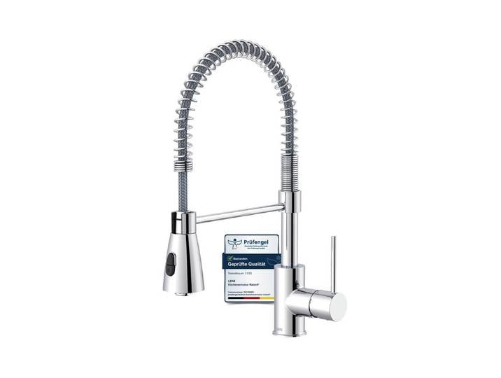Lenz Küchenarmatur KALANI² flexible Geschirrbrause, 2 Strahlarten, 306° schwenkbar Nickelfrei, Niederdruck