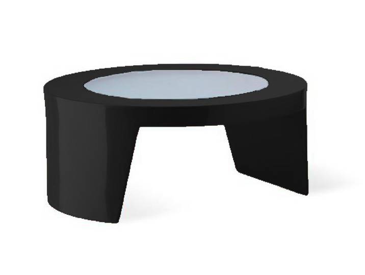 SLIDE table basse TAO (Noir brillant - Polyéthylène)