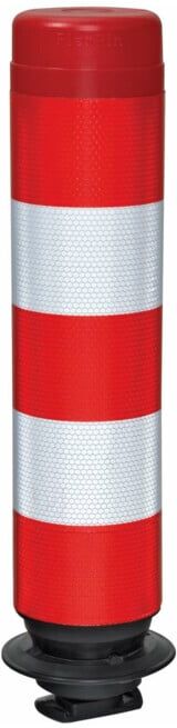 MORAVIA Cylindre à came FlexPin 46-TL 100 mm 460 mm rouge/blanc entièrement rétro-réfléchissant (291.10.114)