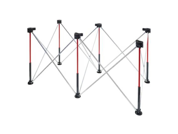 Einhell Arbeitsständer, klappbar Stahl 1270 x 665-mm-Tischgröße bis 1100 kg Traglast 6 Beine Verbinder für Arbeitsplatte inkl. Transporttasche