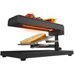 Cecotec Raclette Cheese & Grill 6000, Racletteofen, Schwarz