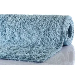 Schöner Wohnen Kollektion Badteppich Bahamas ca. D.190 C.023 Uni hellblau 67x110 cm