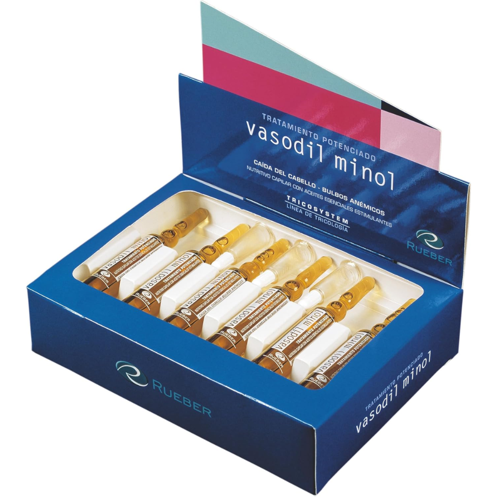 Rueber Tricosystem Vasodil Minol Anti-Hair Loss Booster Treatment 12x10mL