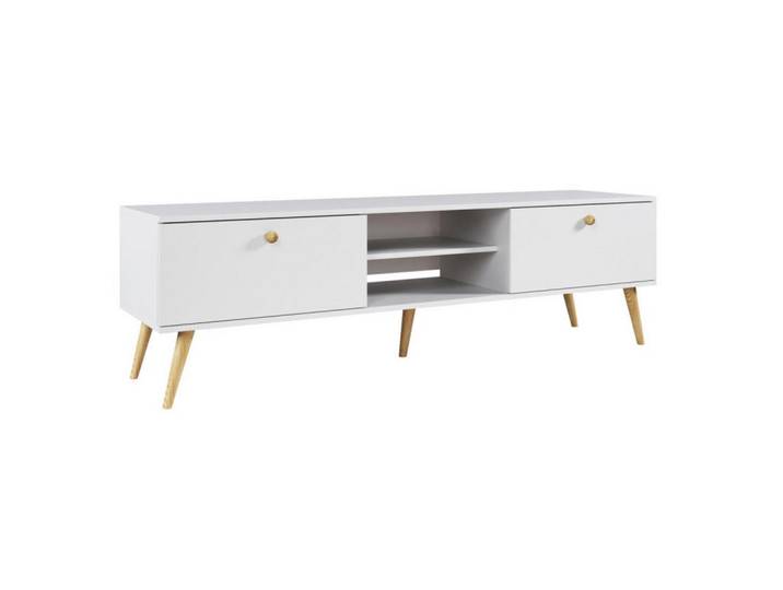 Sepro Meble Tv-Schrank Weiß Boho Matt, 170x50x42 cm, Wohnzimmer, TV Möbel, Lowboards, Lowboards stehend