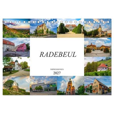 Radebeul Imressionen (Tischkalender 2027 DIN A5 quer), CALVENDO Monatskalender