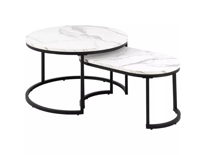 mutoni - Couchtisch-Set Belfort weiss 70, One Size