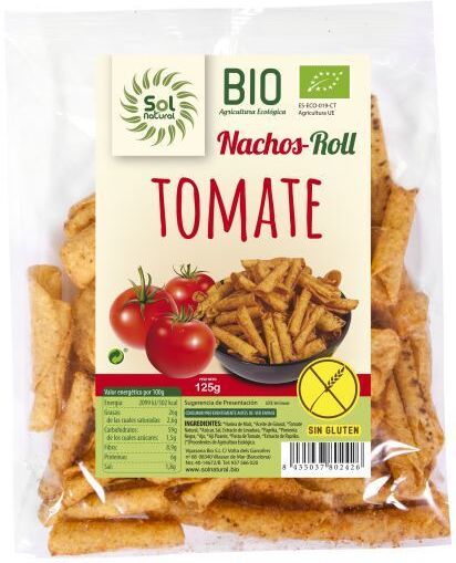 Sol Natural Roll Nachos Tomato Corn Gluten Bio 125 gr 125 gr