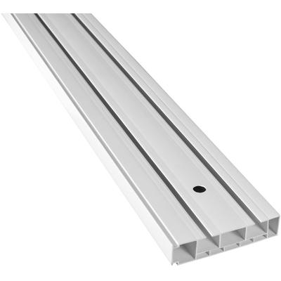 Gardinenschiene SN DECO GROUP "Vorhangschiene SH (2)", weiß, L:440cm T:7,7cm, Kunststoff, Gardinenstangen, Gardinenschiene