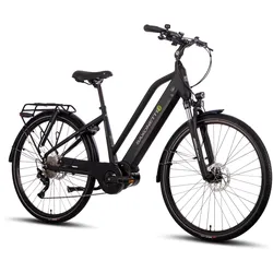 SAXONETTE Premium Sport E-Trekkingbike UNISEX  10 Gang Federgabel, Mittelmotor