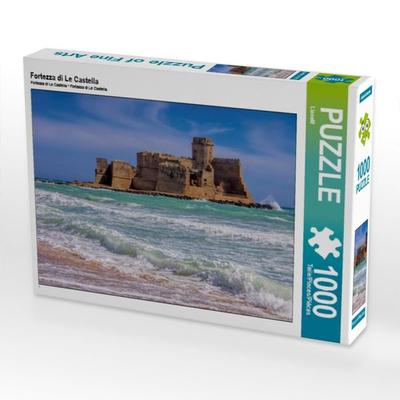 CALVENDO Puzzle Fortezza di Le Castella | 1000 Teile Lege-Größe 64x48cm Foto-Puzzle für glückliche Stunden